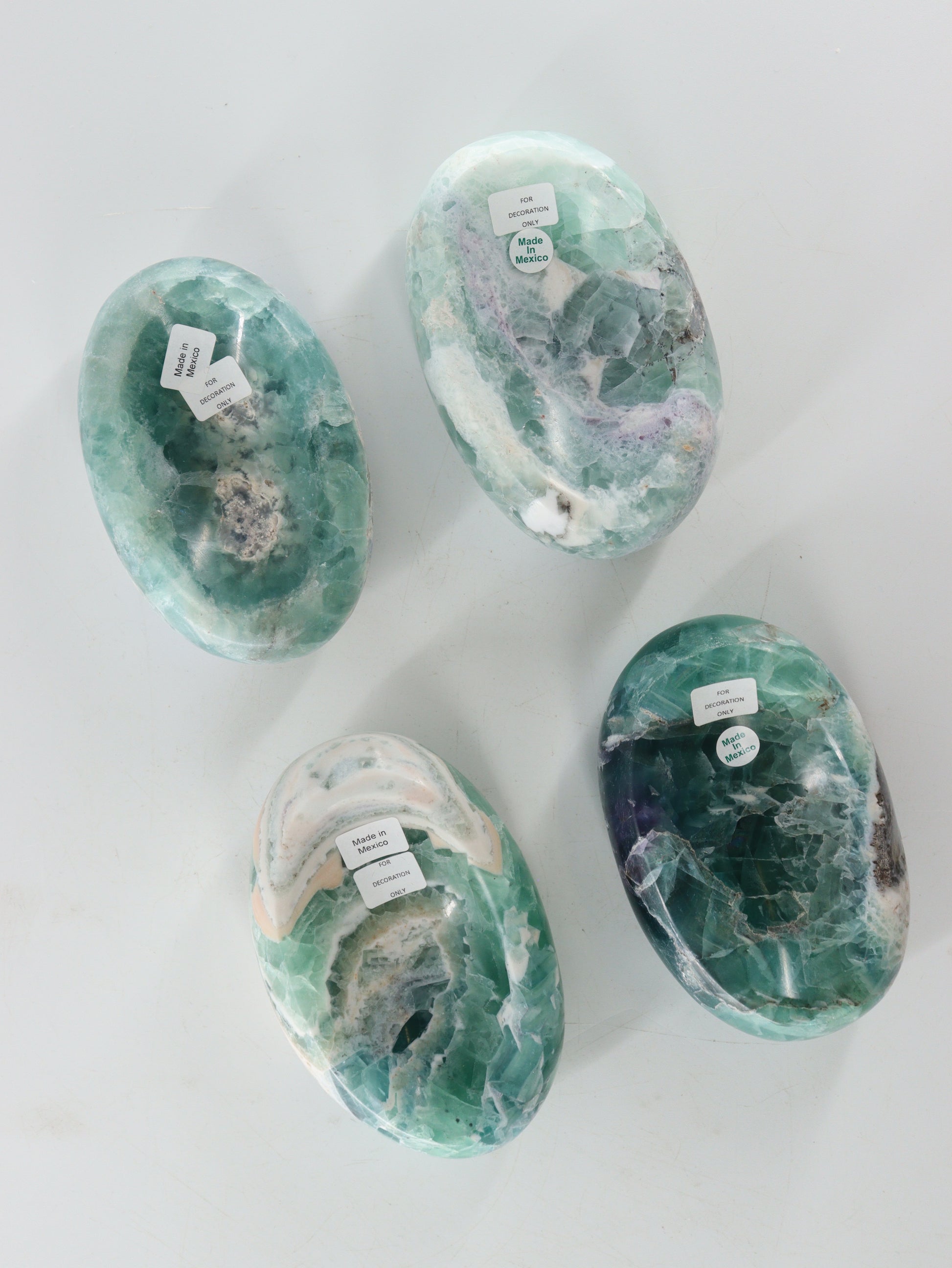 Fluorite Soap Dishes Set of 4 - Expert Wholesale and Supplier of Wholesale Crystals & Bulk Gemstones, []