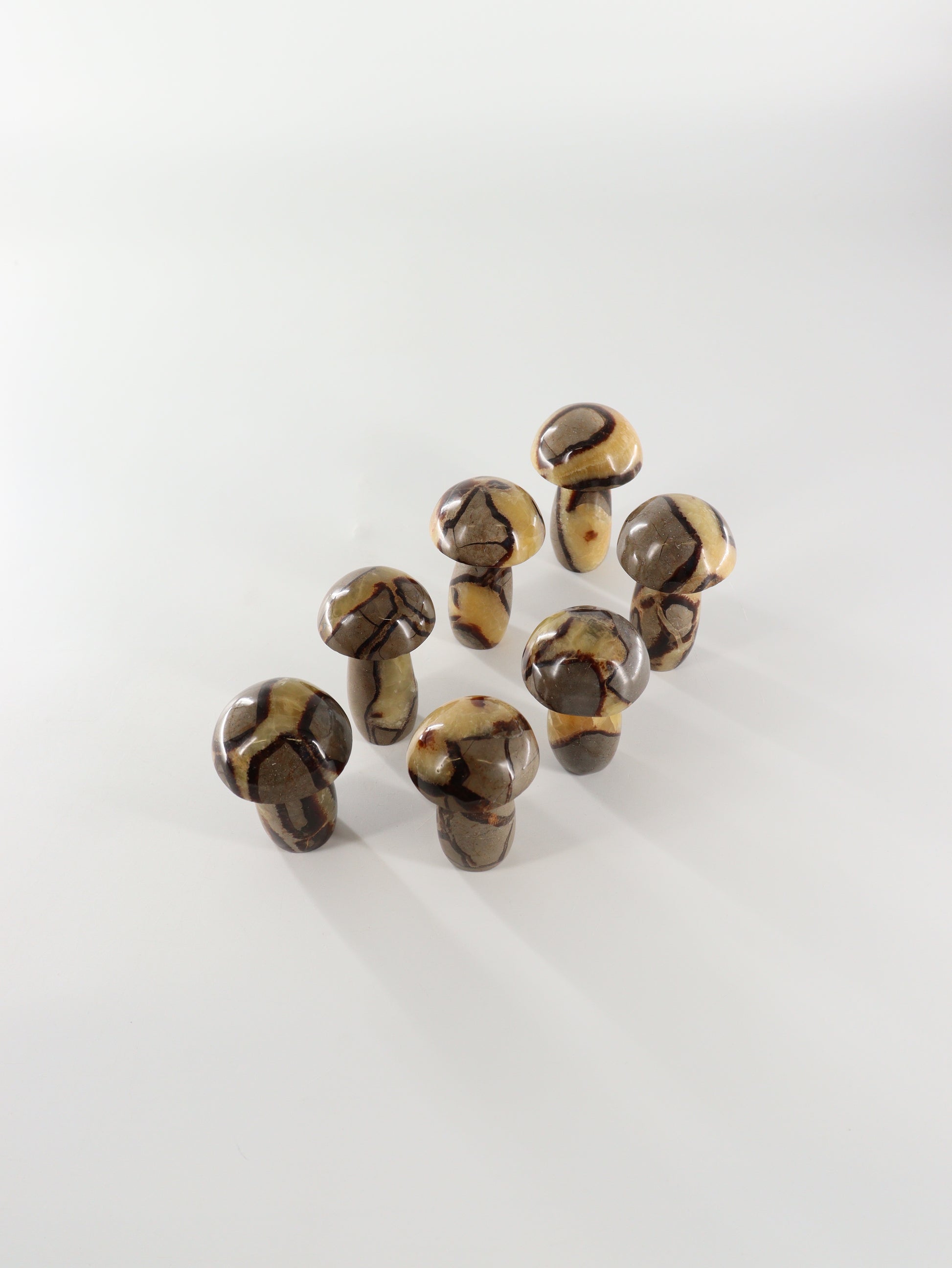 Septarian Mushrooms Set of 7 - Expert Wholesale and Supplier of Wholesale Crystals & Bulk Gemstones, []
