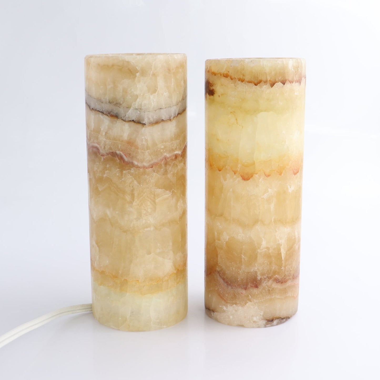 Mexican Onyx/Calcite Lamps Set of 2 - Expert Wholesale and Supplier of Wholesale Crystals & Bulk Gemstones, ["Lamps","Mexico","onyx"]