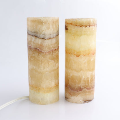 Mexican Onyx/Calcite Lamps Set of 2 - Expert Wholesale and Supplier of Wholesale Crystals & Bulk Gemstones, ["Lamps","Mexico","onyx"]