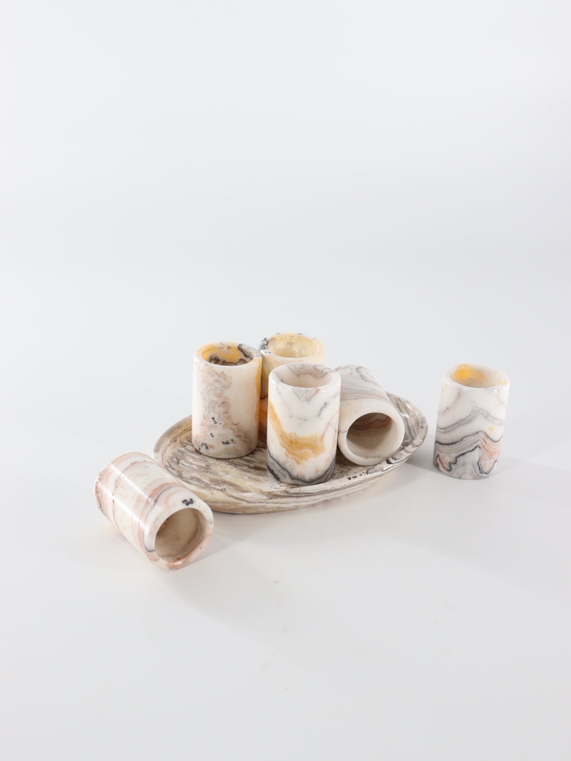 Two Sets of Zebra Onyx Shot Glasses - Expert Wholesale and Supplier of Wholesale Crystals & Bulk Gemstones, []