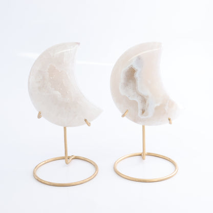 Agate Moons with Stand Set of 5 - Expert Wholesale and Supplier of Wholesale Crystals & Bulk Gemstones, ["Agate","Brazil","moons"]