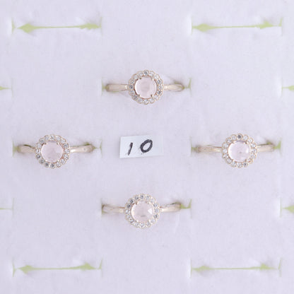 One Rose Quartz Ring - Expert Wholesale and Supplier of Wholesale Crystals & Bulk Gemstones, ["India","Ring","Rose Quartz","sterling silver"]