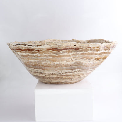Mexican Onyx/Calcite Bowl 15"