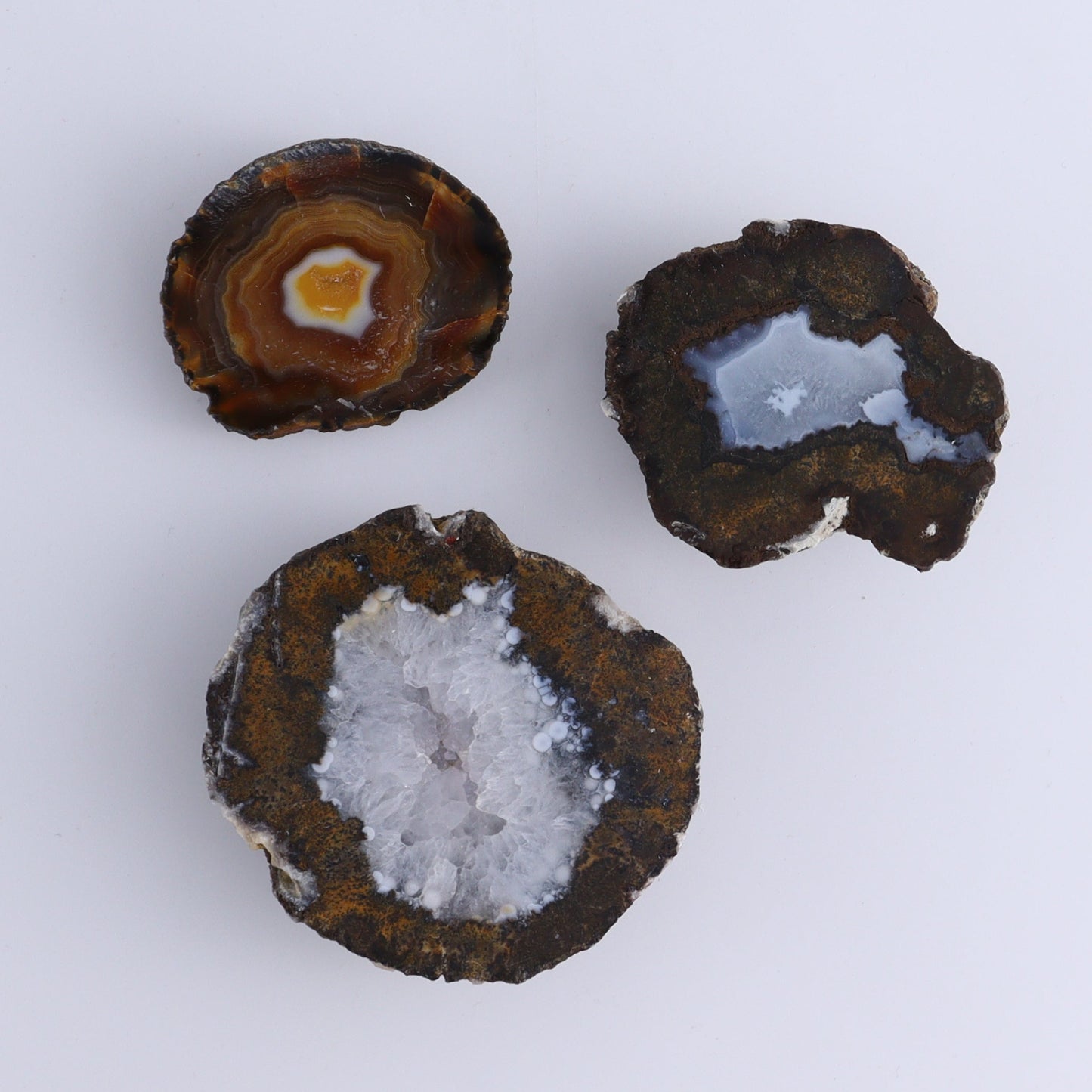 Agate Geodes Flat of 25 - Expert Wholesale and Supplier of Wholesale Crystals & Bulk Gemstones, ["Agate","flat","Flats","Geodes"]