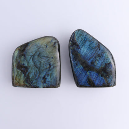 Labradorite Freeform Set of 2 - Expert Wholesale and Supplier of Wholesale Crystals & Bulk Gemstones, ["Freeforms","Labradorite","Madagascar"]