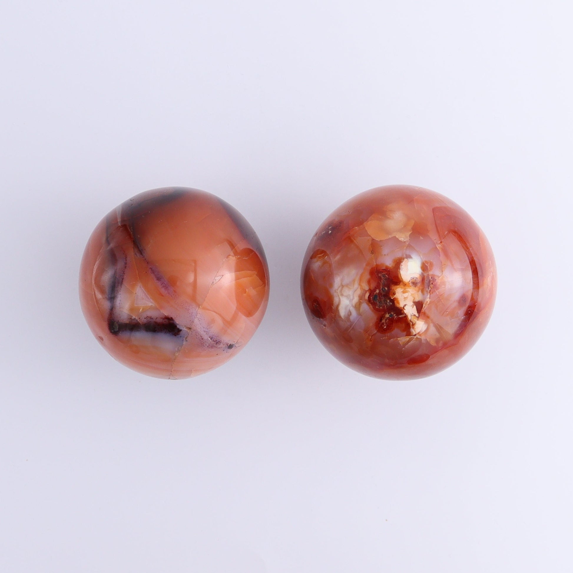 Carnelian Spheres Set of 8 - Expert Wholesale and Supplier of Wholesale Crystals & Bulk Gemstones, ["carnelian","Madagascar","Spheres"]