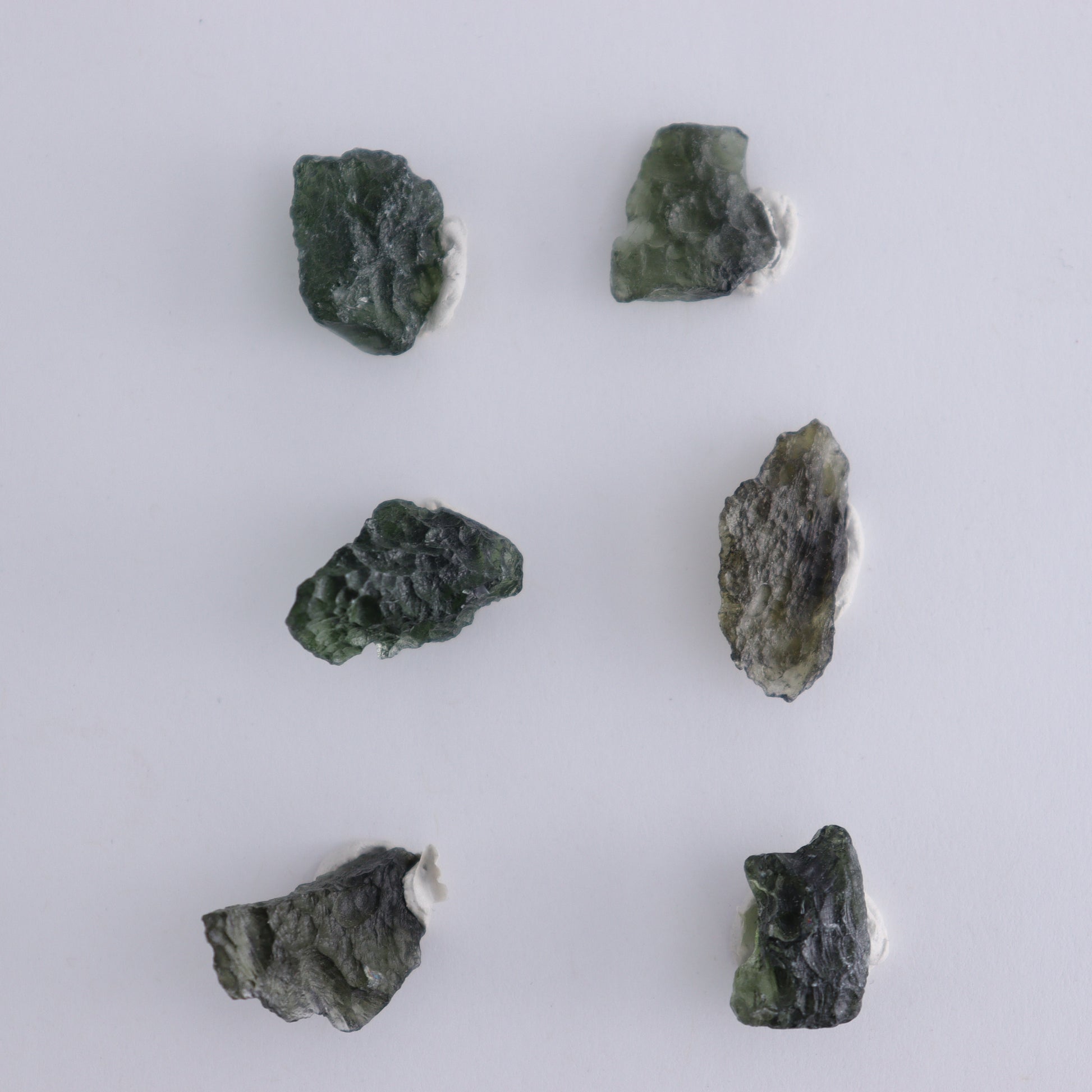 Moldavite Pieces Set of 6 - Expert Wholesale and Supplier of Wholesale Crystals & Bulk Gemstones, ["Czech Republic","Moldavite","Pieces"]
