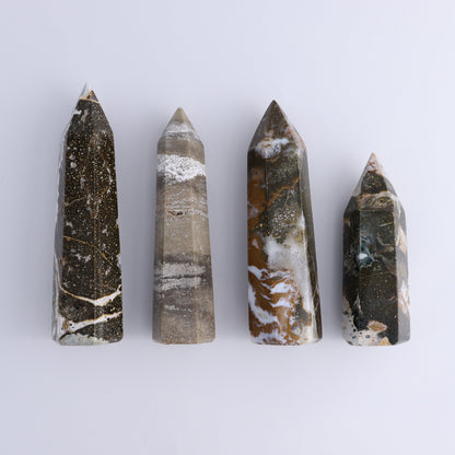 Ocean Jasper Towers Set of 4 - Expert Wholesale and Supplier of Wholesale Crystals & Bulk Gemstones, ["Freeforms","jasper","Ocean Jasper"]