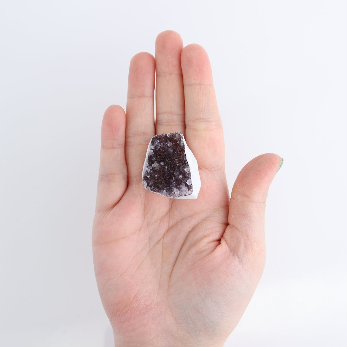 Uruguay Rainbow Amethyst Clusters Flat of 14