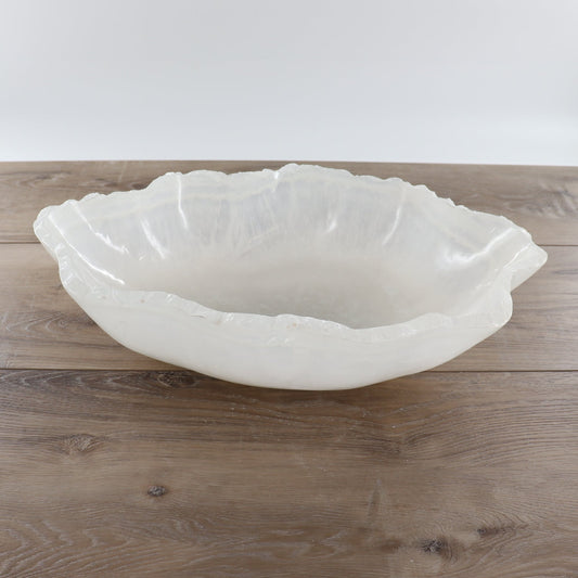 Mexican Onyx/Calcite Bowl 17" - Expert Wholesale and Supplier of Wholesale Crystals & Bulk Gemstones, ["Bowls","Calcite","Mexico","onyx"]