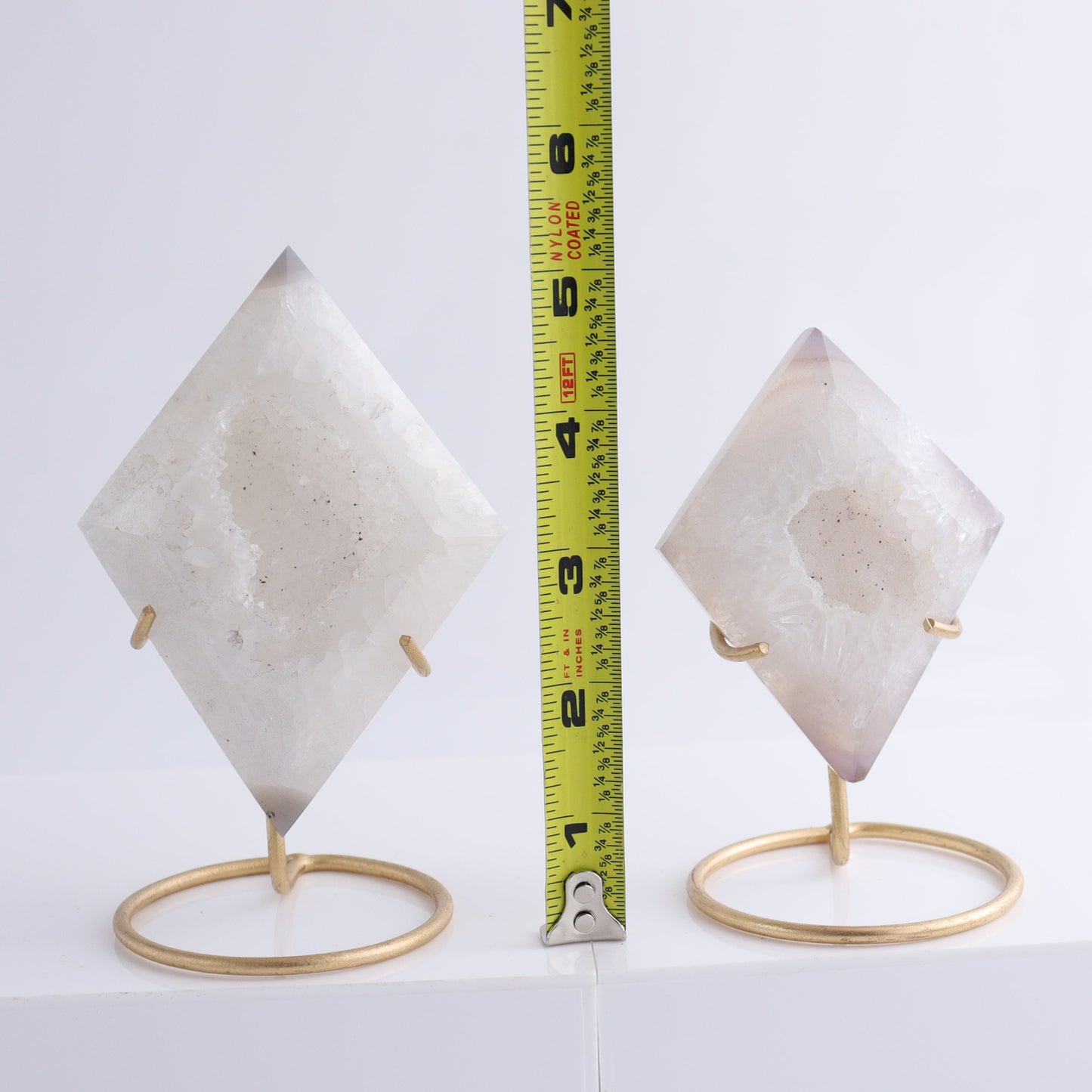 Agate Diamond Carving with Stands Set of 6 - Expert Wholesale and Supplier of Wholesale Crystals & Bulk Gemstones, ["Agate","Diamond"]