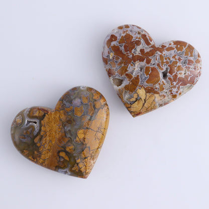 Brecciated Jasper Hearts Set of 6 - Expert Wholesale and Supplier of Wholesale Crystals & Bulk Gemstones, ["Brecciated Jasper","Hearts","Indonesia"]