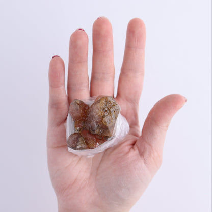 Quartz Hematite Inclusions Flat from Morocco