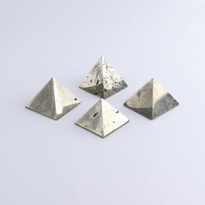 Pyrite Pyramids Set of 4 - Expert Wholesale and Supplier of Wholesale Crystals & Bulk Gemstones, ["Pyramids","Pyrite"]
