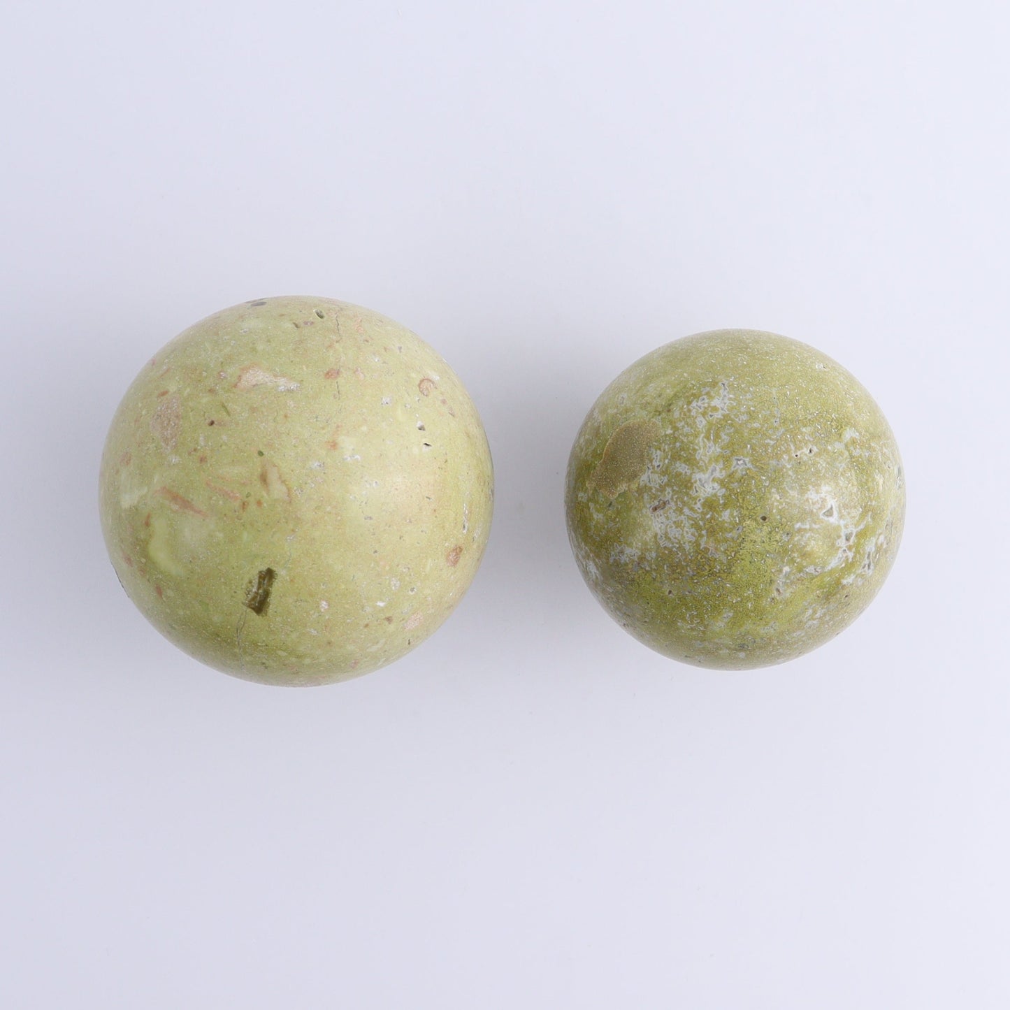 Green Opal Spheres Set of 5 - Expert Wholesale and Supplier of Wholesale Crystals & Bulk Gemstones, ["green opal","Spheres"]