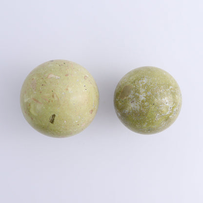 Green Opal Spheres Set of 5 - Expert Wholesale and Supplier of Wholesale Crystals & Bulk Gemstones, ["green opal","Spheres"]