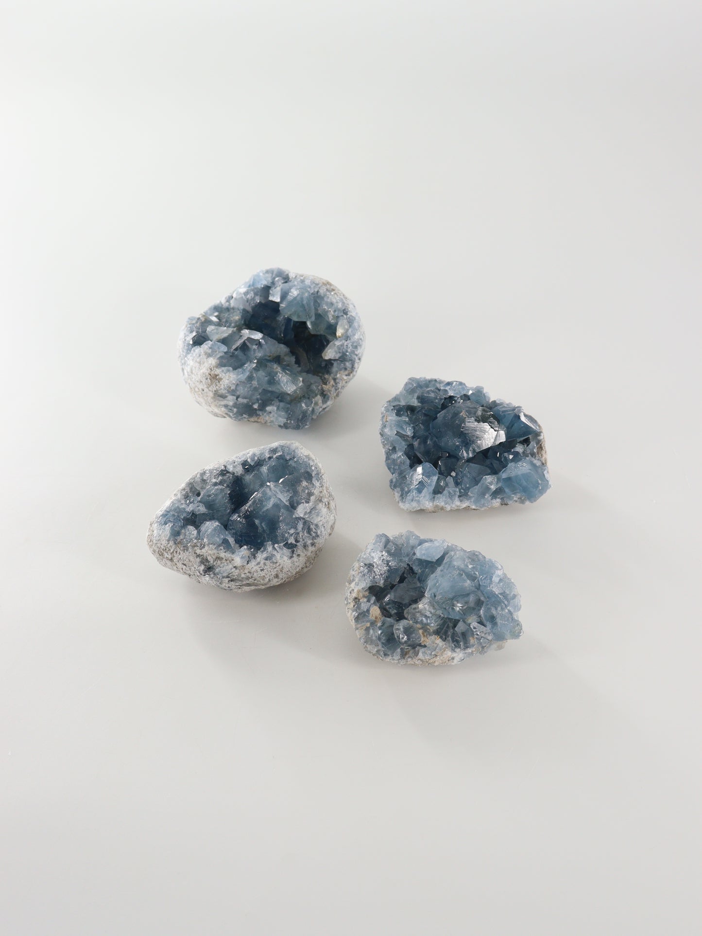 Celestite Clusters Set of 4 - Expert Wholesale and Supplier of Wholesale Crystals & Bulk Gemstones, []