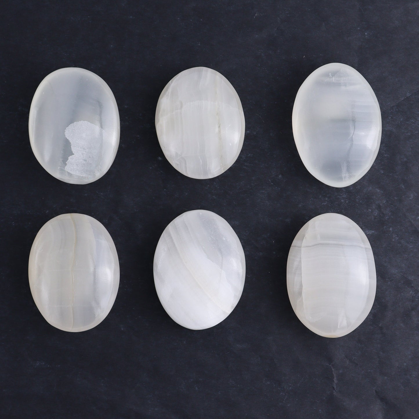 One White Onyx Palm Stones 1 kg Set - Expert Wholesale and Supplier of Wholesale Crystals & Bulk Gemstones, ["Mexico","onyx","Palm Stones"]
