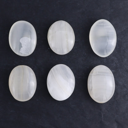 One White Onyx Palm Stones 1 kg Set - Expert Wholesale and Supplier of Wholesale Crystals & Bulk Gemstones, ["Mexico","onyx","Palm Stones"]