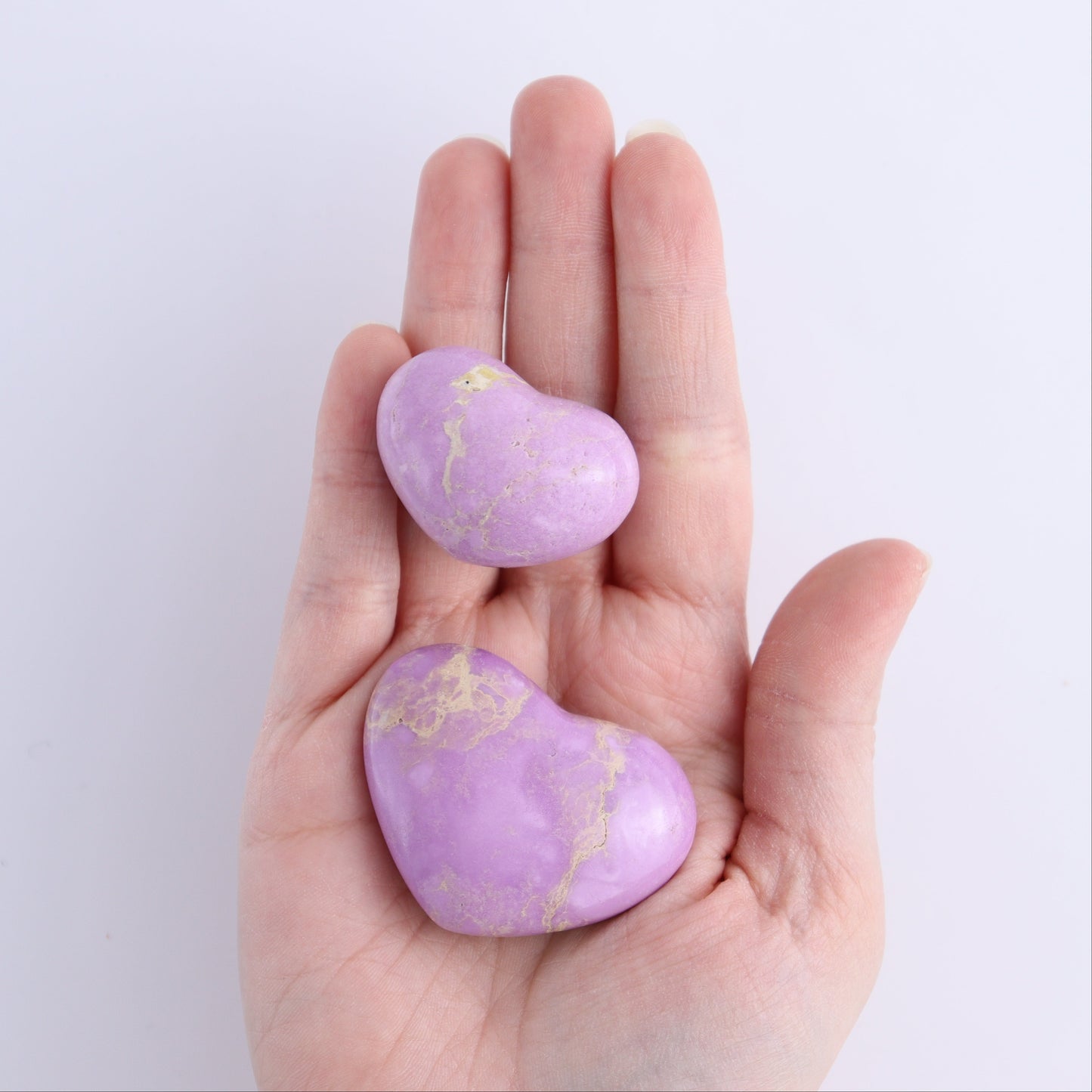 Phosphosiderite Hearts Set of 12 - Expert Wholesale and Supplier of Wholesale Crystals & Bulk Gemstones, ["Hearts","Phosphosiderite"]