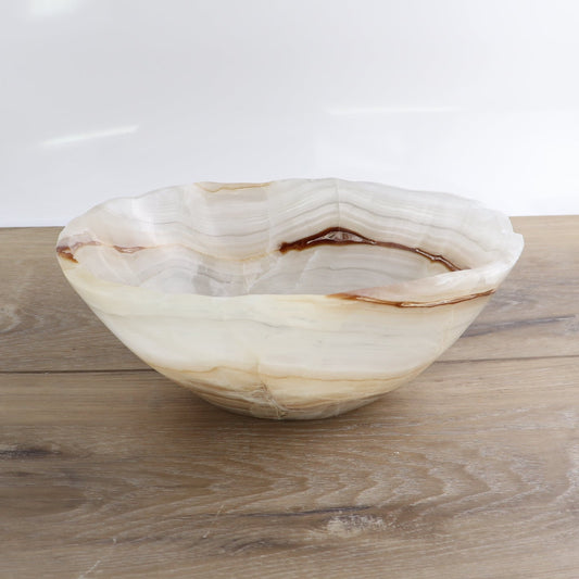 Mexican Onyx/Calcite Bowl 10"
