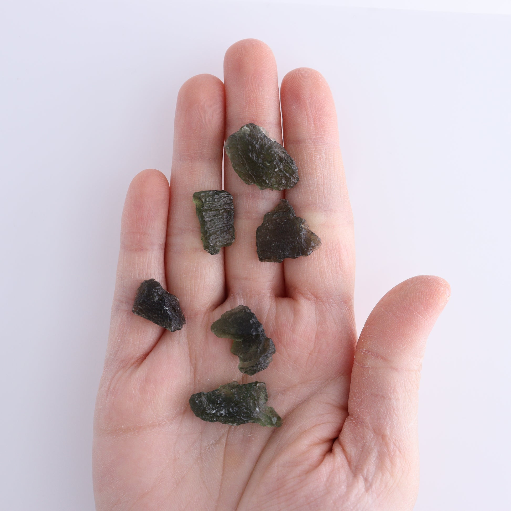 Moldavite Pieces Set of 6 - Expert Wholesale and Supplier of Wholesale Crystals & Bulk Gemstones, ["Czech Republic","Moldavite","Pieces"]