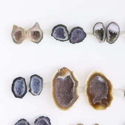 Tabasco Geodes 10 Pairs - Expert Wholesale and Supplier of Wholesale Crystals & Bulk Gemstones, ["Geodes","Tabasco Geode"]