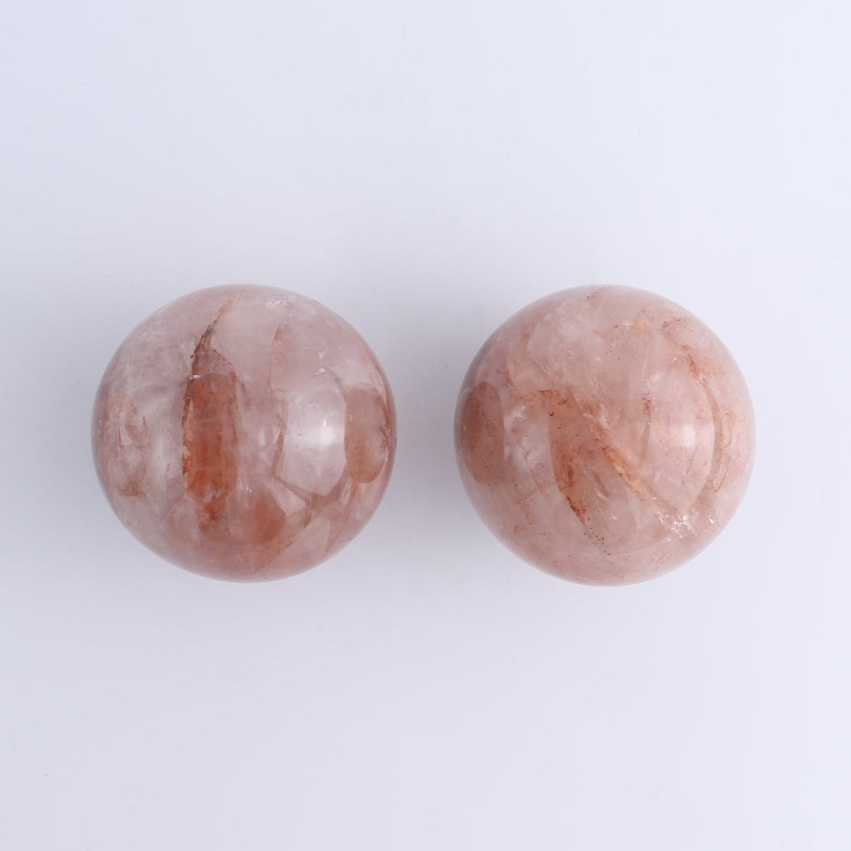 Fire Quartz Spheres Set of 5