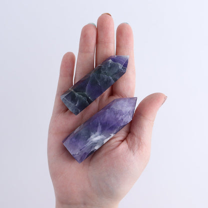 Lavender Fluorite Towers Set of 10