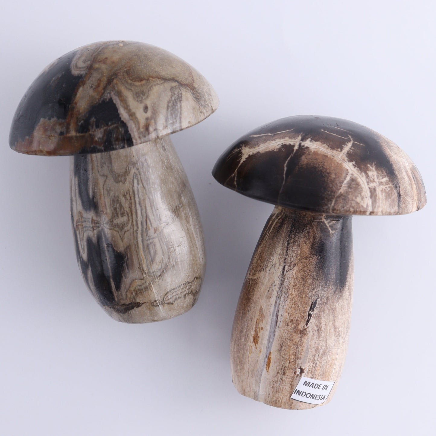 Petrified Wood Mushrooms Set of 4 - Expert Wholesale and Supplier of Wholesale Crystals & Bulk Gemstones, ["Indonesia","Mushrooms","Petrified Wood"]