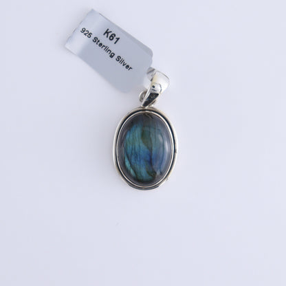 One Labradorite Sterling Silver Pendant (chain not included) - Expert Wholesale and Supplier of Wholesale Crystals & Bulk Gemstones, ["Labradorite","Pendant","sterling silver"]