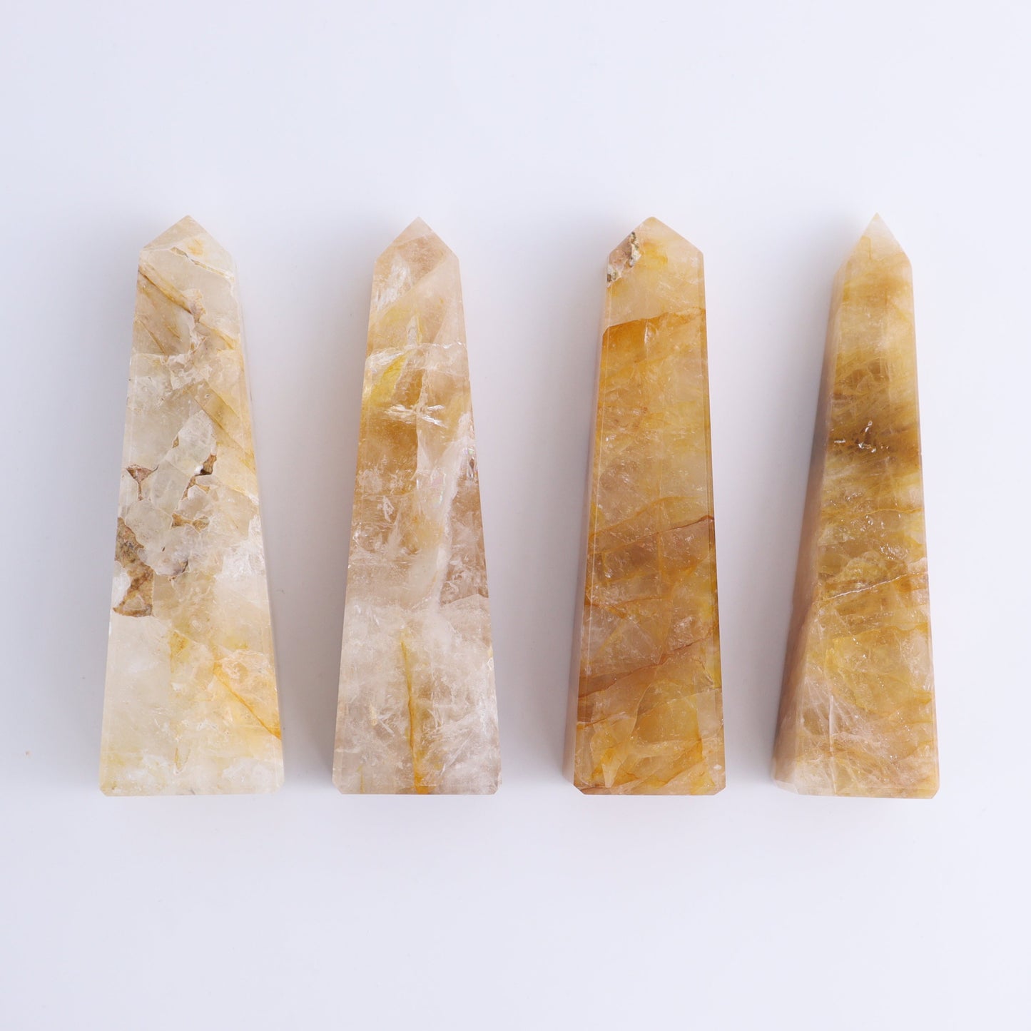 Golden Healer Towers Set of 4 - Expert Wholesale and Supplier of Wholesale Crystals & Bulk Gemstones, ["Brazil","Golden Healer","Towers"]