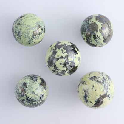 Serpentine Spheres Set of 5