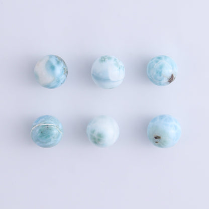 Larimar Spheres Set of 6 - Expert Wholesale and Supplier of Wholesale Crystals & Bulk Gemstones, ["Larimar","Spheres"]