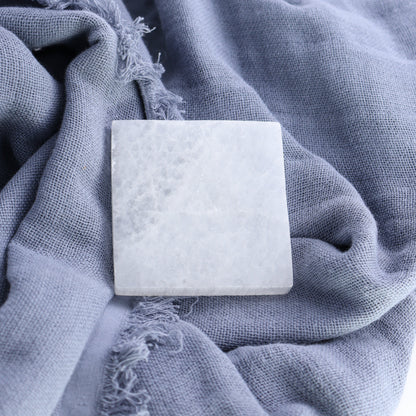 One Selenite (Satin Spar) Square Plate 7 cm - Expert Wholesale and Supplier of Wholesale Crystals & Bulk Gemstones, ["close_30","Morocco","Selenite","Square"]