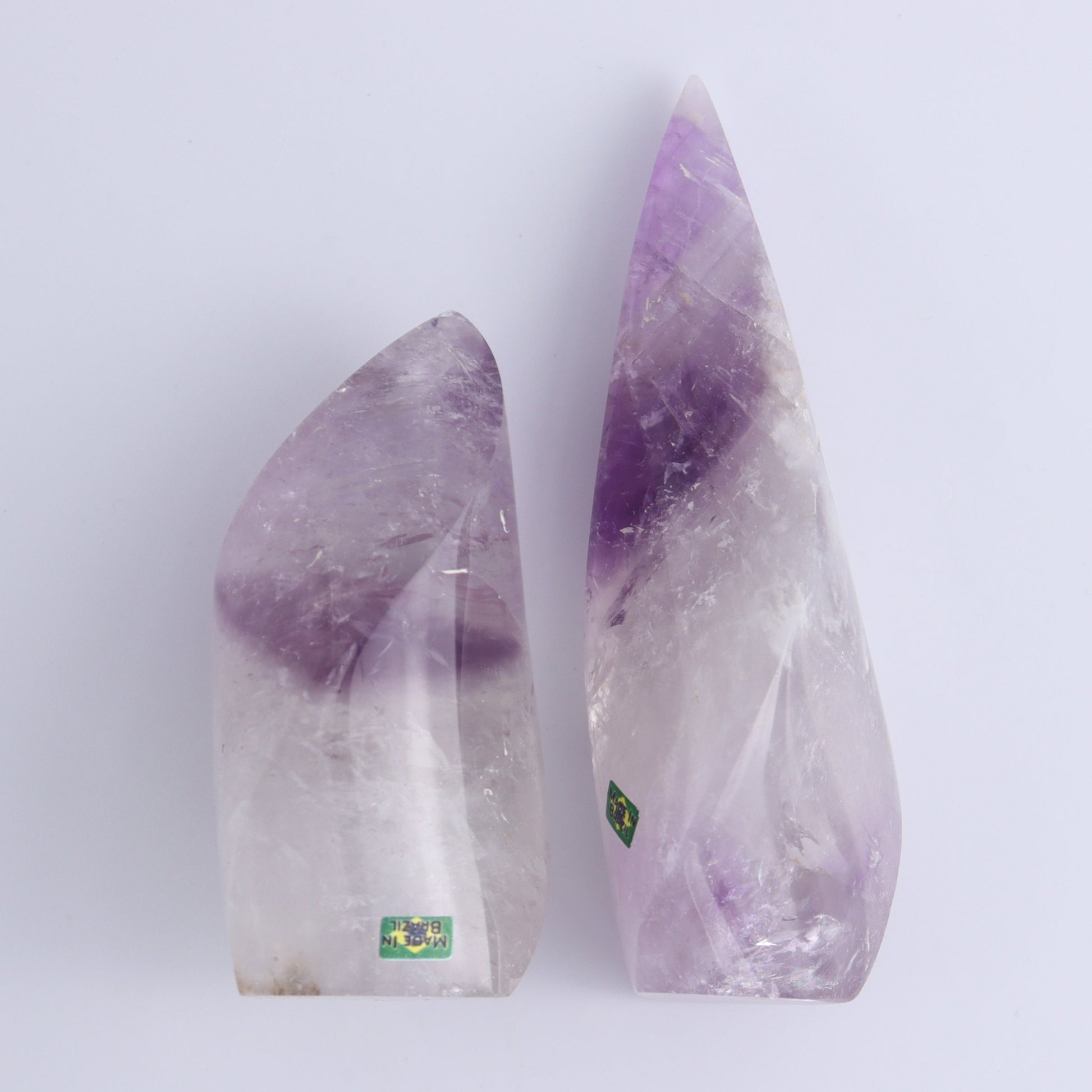 Imperfect Amethyst Flames Set of 6 - Expert Wholesale and Supplier of Wholesale Crystals & Bulk Gemstones, ["Amethyst","Brazil","close_30","flames"]