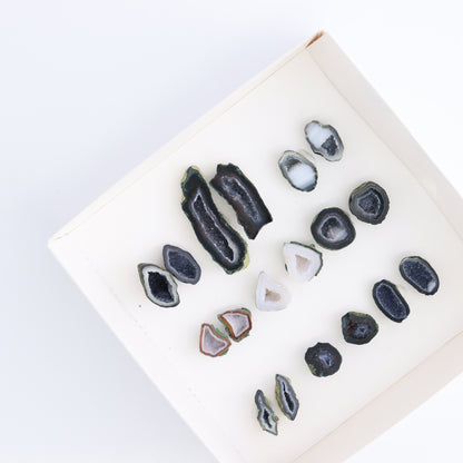Tabasco Geodes 9 Pairs - Expert Wholesale and Supplier of Wholesale Crystals & Bulk Gemstones, ["Geodes","Tabasco Geode"]