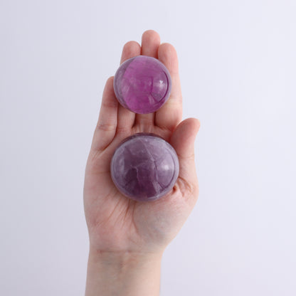Fluorite Spheres Set of 12 - Expert Wholesale and Supplier of Wholesale Crystals & Bulk Gemstones, ["Fluorite","Mexico","Spheres"]