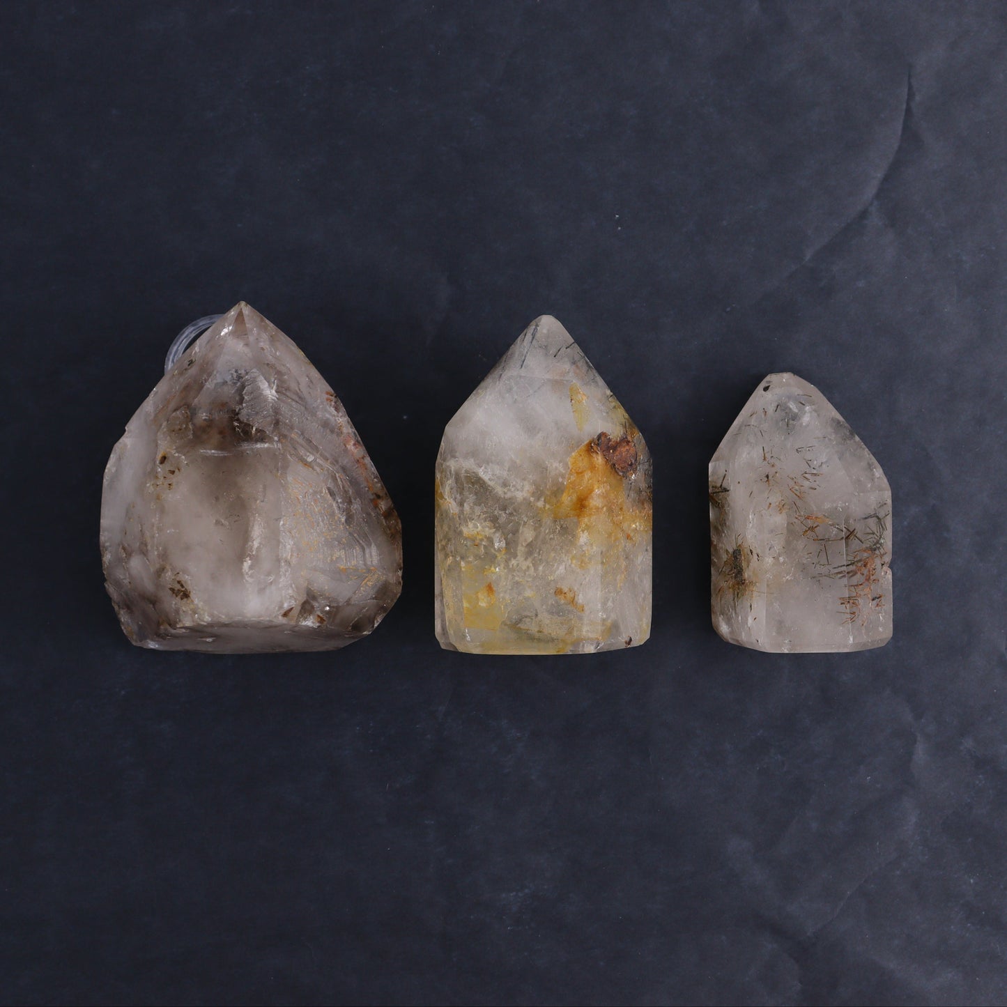 Garden Quartz Towers Set of 3 - Expert Wholesale and Supplier of Wholesale Crystals & Bulk Gemstones, ["Garden Quartz","Quartz","Towers"]