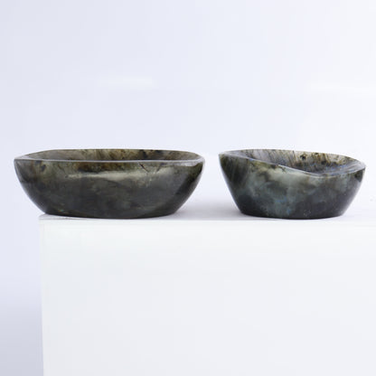 Labradorite Bowls Set of 10 - Expert Wholesale and Supplier of Wholesale Crystals & Bulk Gemstones, ["Bowls","Labradorite","Madagascar"]
