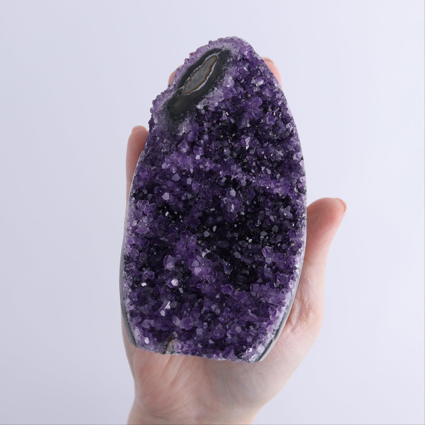 Uruguay Amethyst Cut Base Set of 3 - Expert Wholesale and Supplier of Wholesale Crystals & Bulk Gemstones, ["Amethyst","Cut Base","Uruguay"]