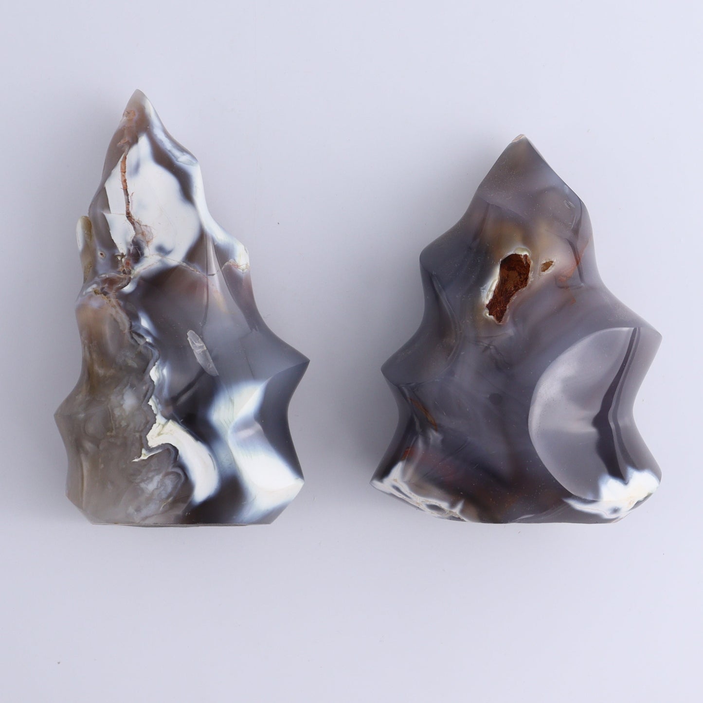 Mixed Jasper, Agate, and Calcite Set of 8 - Expert Wholesale and Supplier of Wholesale Crystals & Bulk Gemstones, ["Agate","Blue Calcite","Calcite","close_70","jasper","Ocean Jasper","Orca Agate"]