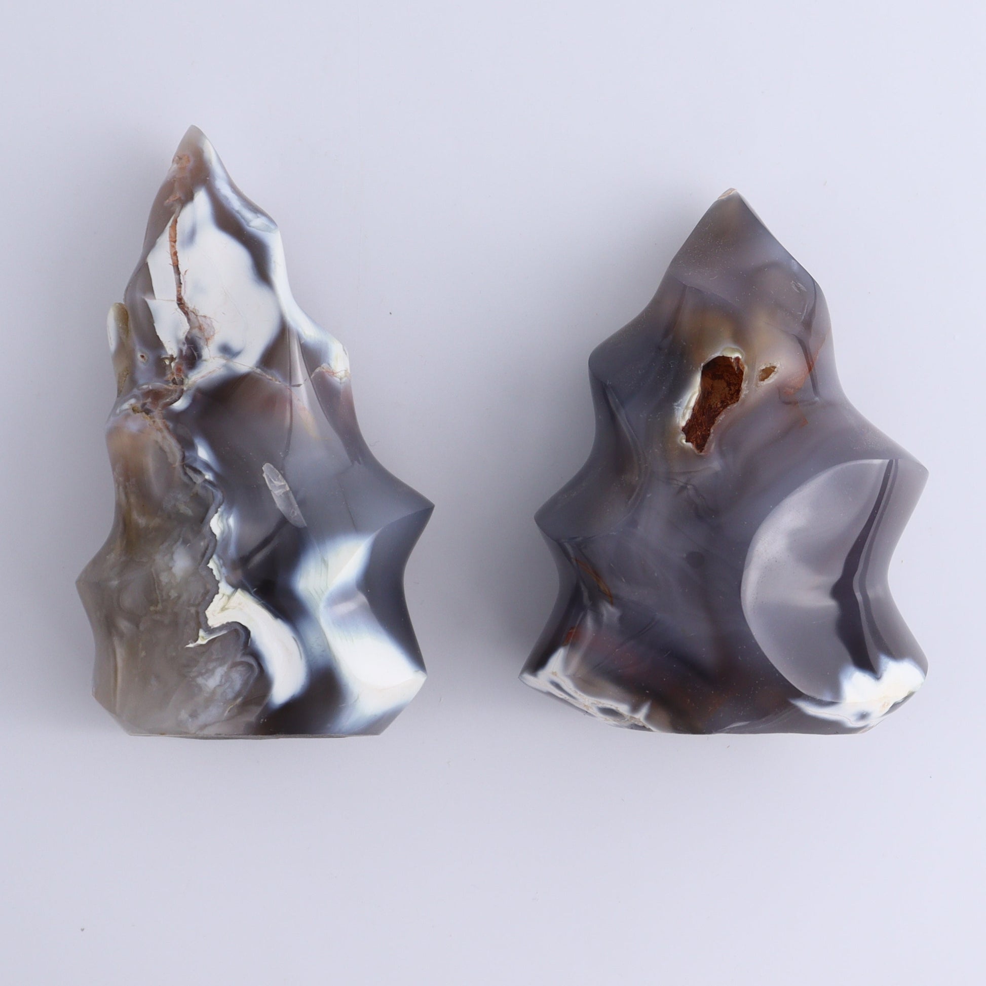 Mixed Jasper, Agate, and Calcite Set of 8 - Expert Wholesale and Supplier of Wholesale Crystals & Bulk Gemstones, ["Agate","Blue Calcite","Calcite","close_70","jasper","Ocean Jasper","Orca Agate"]
