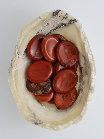 1/2kg Red Jasper Worry Stones - Expert Supplier of Wholesale Crystals & Bulk Gemstones