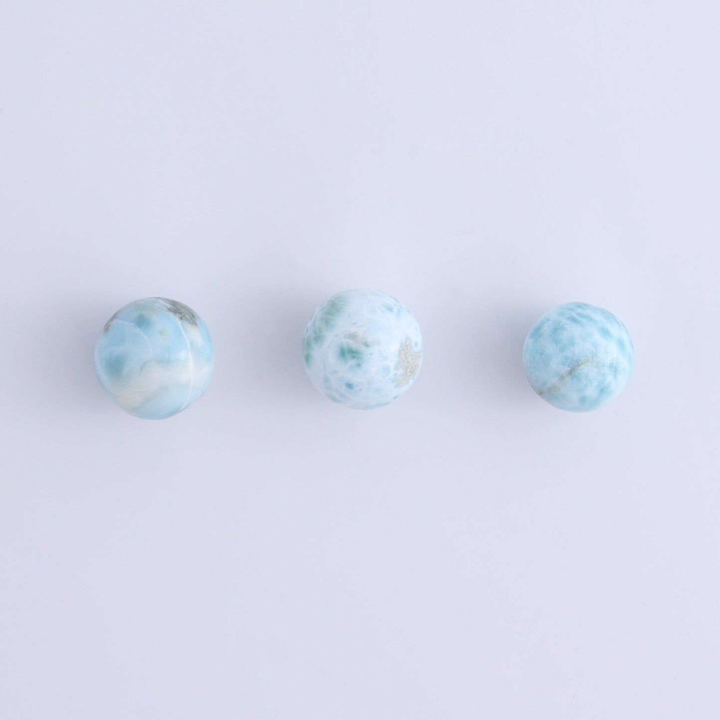 Larimar Spheres Set of 6 - Expert Wholesale and Supplier of Wholesale Crystals & Bulk Gemstones, ["Larimar","Spheres"]