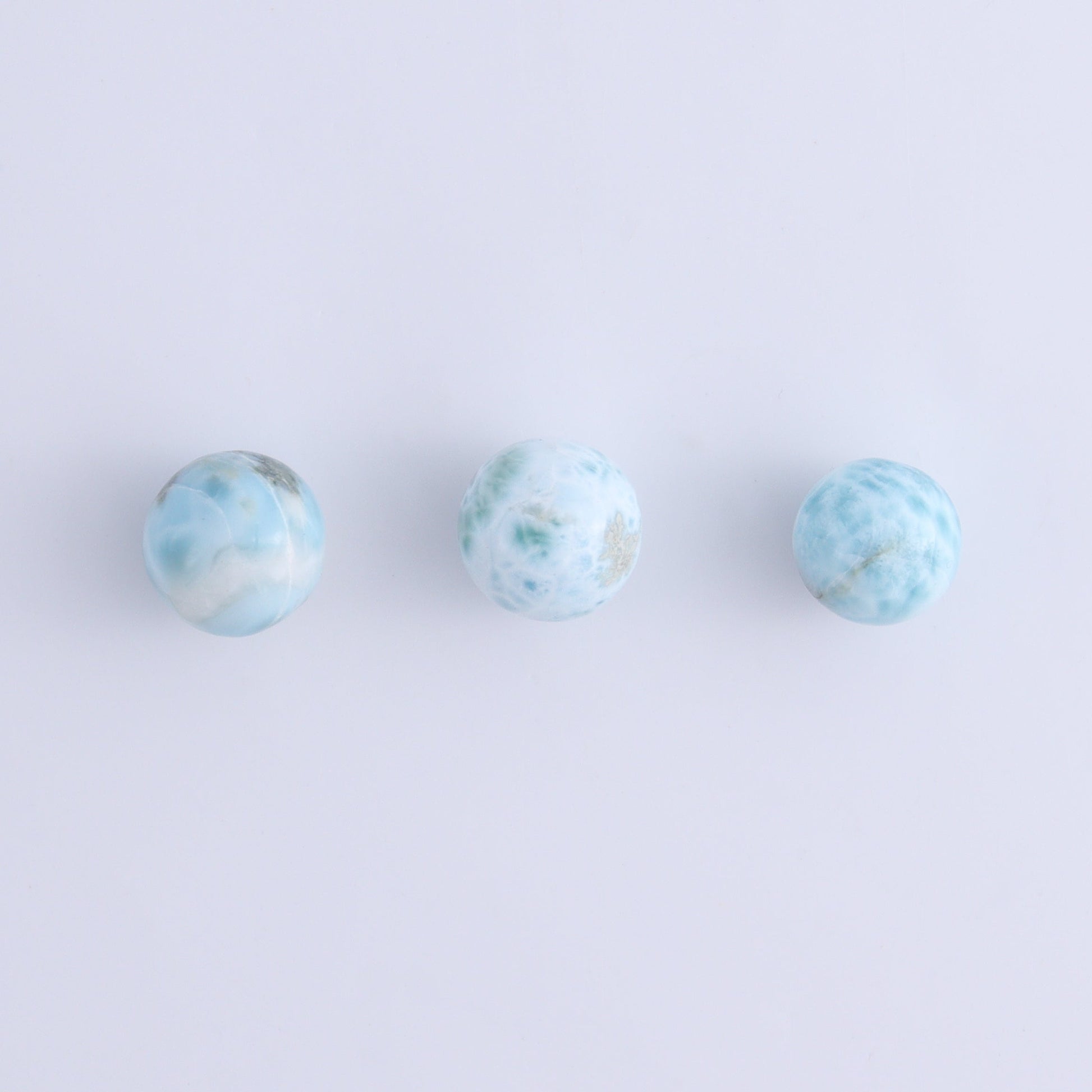 Larimar Spheres Set of 6 - Expert Wholesale and Supplier of Wholesale Crystals & Bulk Gemstones, ["Larimar","Spheres"]
