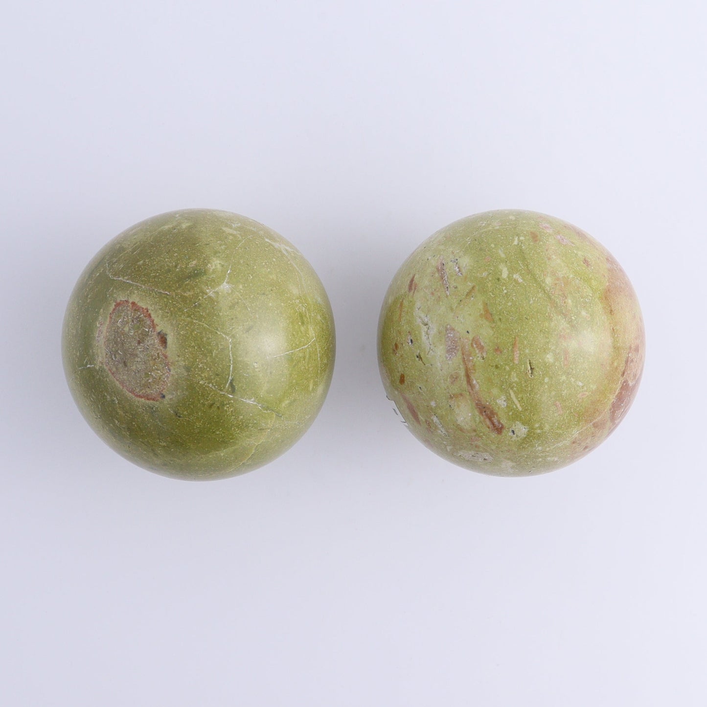 Green Opal Spheres Set of 5 - Expert Wholesale and Supplier of Wholesale Crystals & Bulk Gemstones, ["green opal","Spheres"]