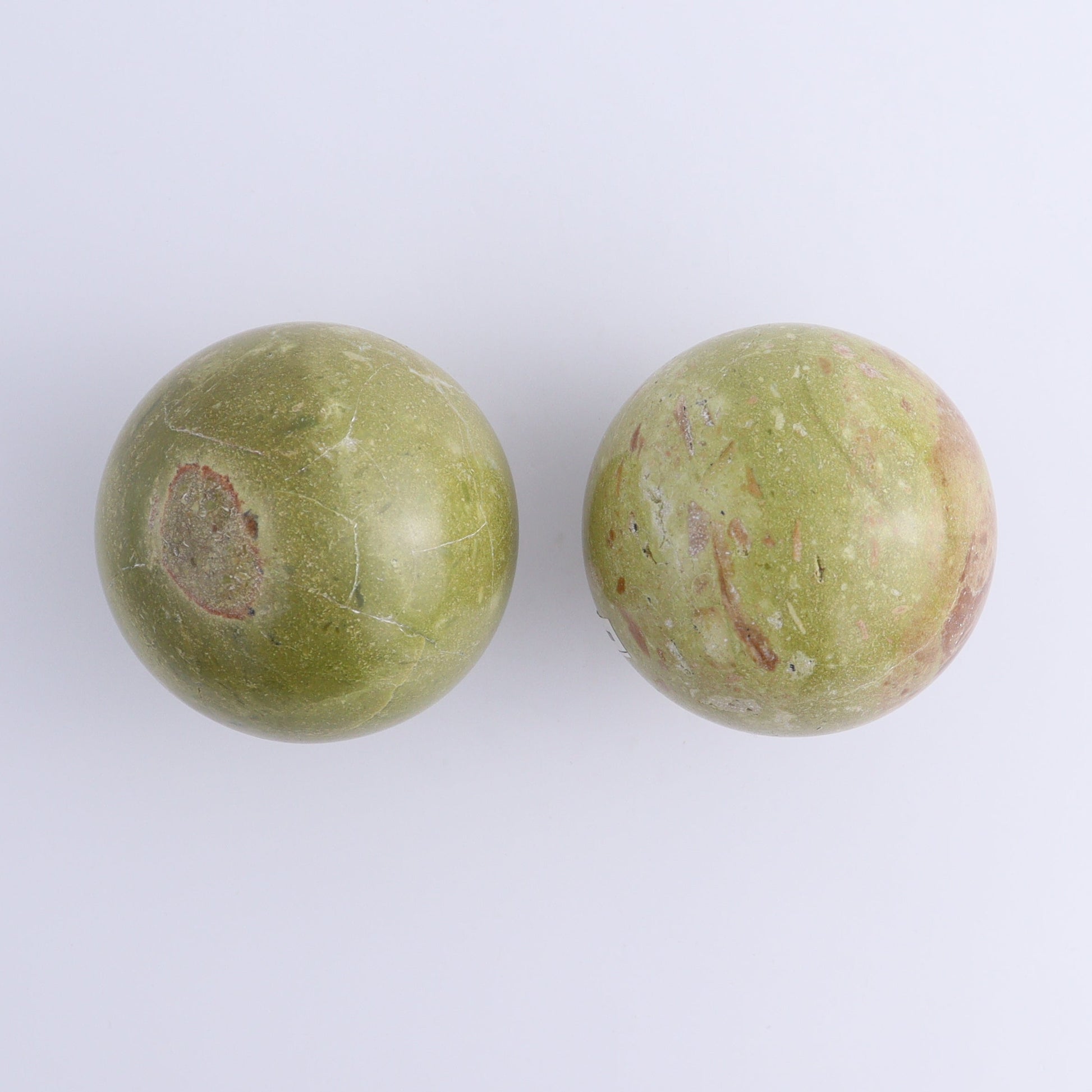 Green Opal Spheres Set of 5 - Expert Wholesale and Supplier of Wholesale Crystals & Bulk Gemstones, ["green opal","Spheres"]