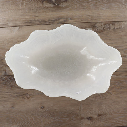 Mexican Onyx/Calcite Bowl 17" - Expert Wholesale and Supplier of Wholesale Crystals & Bulk Gemstones, ["Bowls","Calcite","Mexico","onyx"]
